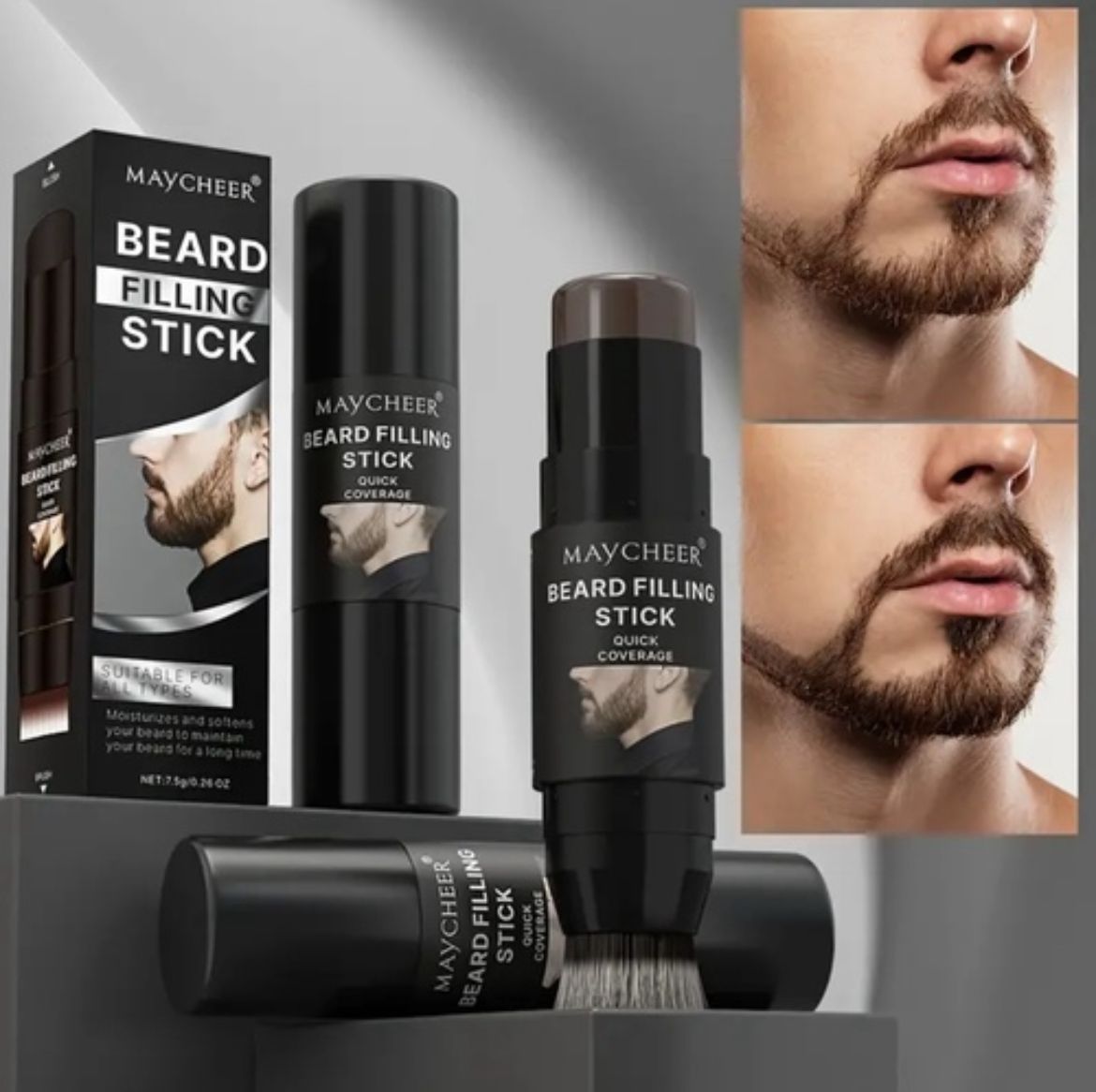 قلم كثافة فراغات اللحيه والشنب