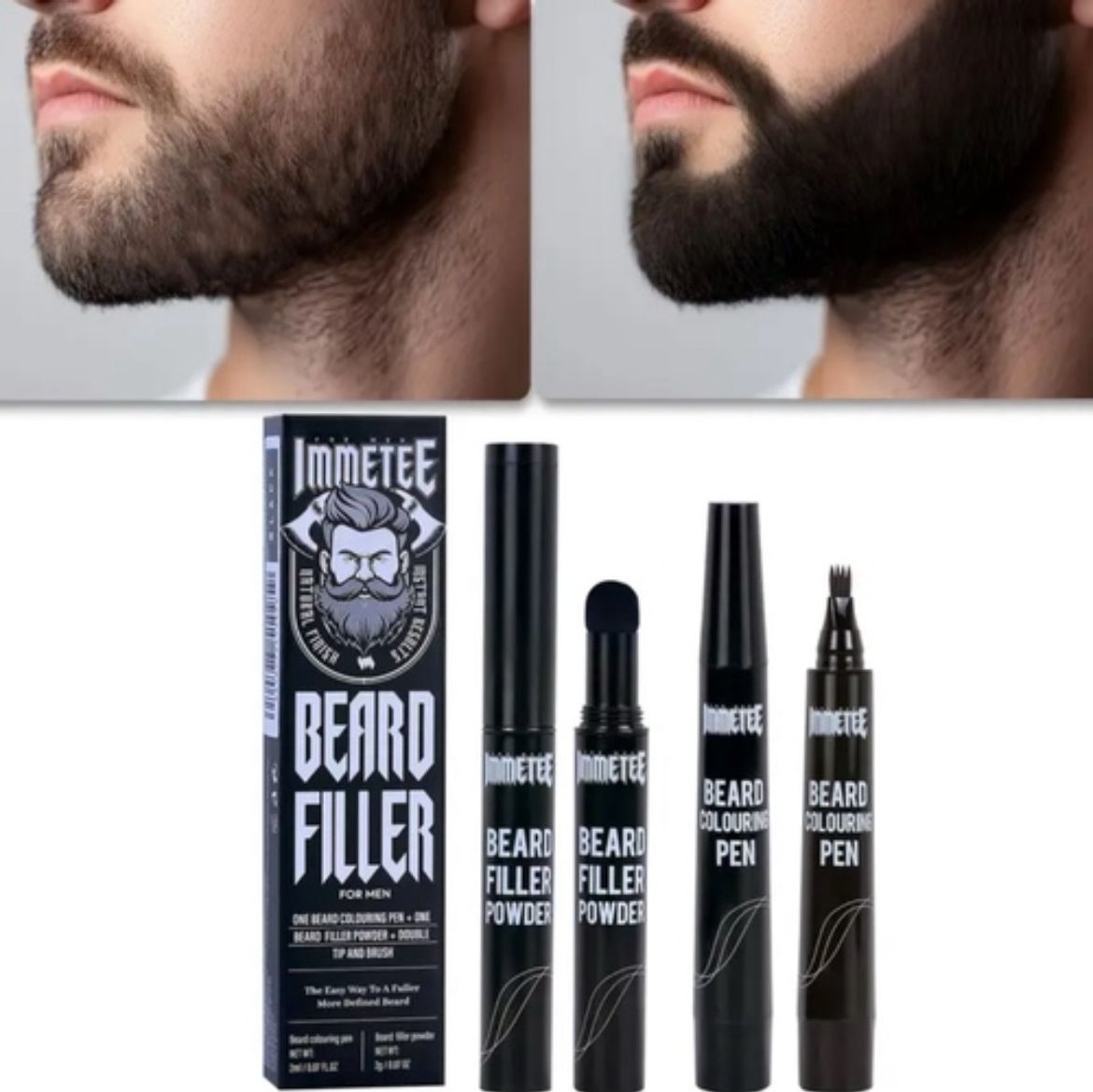 مجموعة فراغات اللحية والشارب